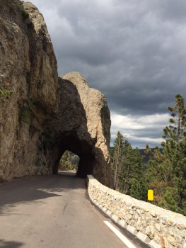 The routes in South Dakota included a number of single lane bridges carved out of the mountainside 