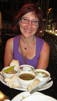 Dinner at Le Bayou on Bourbon Street in the French Quarter