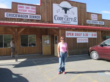 Dinner and show at the Cody Cattle Company before heading to the rodeo!