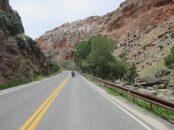 Big Horn National Forest, Wyoming - Riding through the canyon 