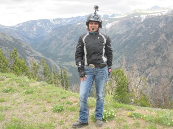 The Go Pro on my helmet always creates  conversation with passersby 