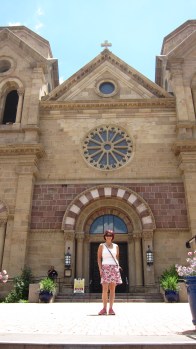 Outside the Cathedral Basilica of St. Francis of Assisi