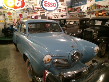 One of the many cars in a very fine collection at the Fort Nelson Museum.