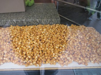 Look what I came across in Banff...freshly made caramel popcorn