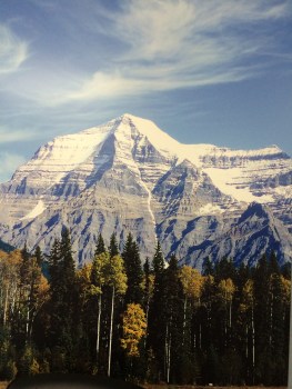 Mount Robson just outside of Jasper Park