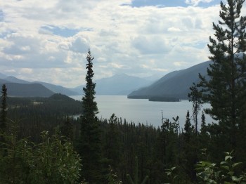 A great view of the seven mile long Muncho Lake in northern BC