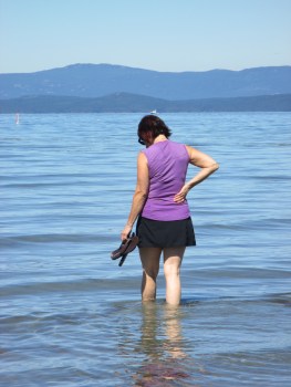 Cooling off on a warm summers day