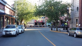 Downtown Nanaimo on Commercial Street