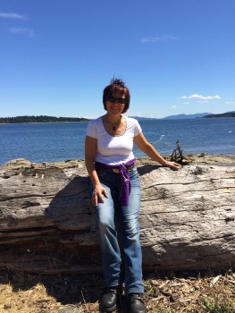 Enjoying time at Transfer Beach in Ladysmith, BC