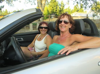 And when it's hot...there's another way to cool off!  Cruising with the top down works :) 