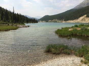Summit Lake in Stone Mountain Park where I grew up