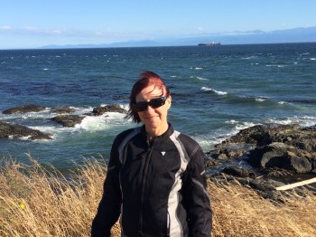 A windy day on the point of Vancouver Island where the city of Victoria is located