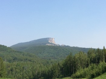 Indian Head Mountain north of Fort Nelson BC on my way to up the Historic Alaska Highway