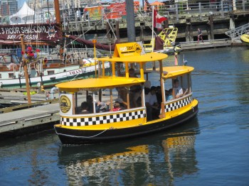 A local water taxi is an excellent way to get around the Inner Harbour while visiting Victoria