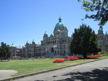 The BC Legislature - one of the orginal historic buildings in Victoria, BC