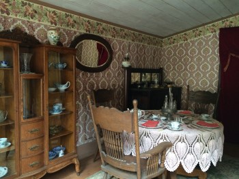 Fine dining in one of many beautiful homes that have been restored