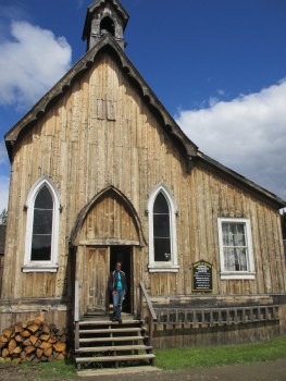 The local church in Barkerville - beautiful constructed building