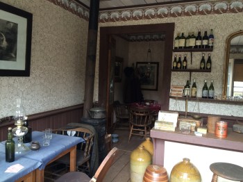 Inside the local saloon