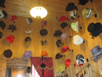 My friend Bridget Conboy would love it here...retro hats at tere finest!