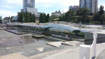 The Nanaimo waterfront located in the downtown area of the city, not far from the office where I worked