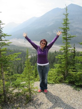 Overlooking the flood plains at Mile 395 on the Historic Alaska Highway
