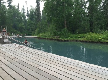 The Liard Hot Springs, one of the few natural springs in BC