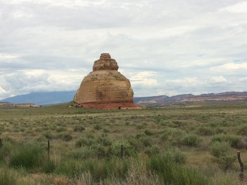 Church Rock is quite amazing in that it stands alone in a field - It makes you wonder how it ended up there in the first place