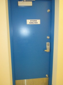 While riding through the Great Plains I noted that many of the businesses and Rest Stops have storm shelters 