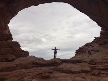 Look whose in the arch :) 