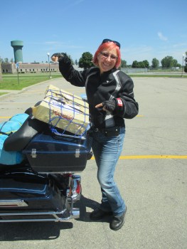 Picking up my new cowgirl boots in Odgensburg,NY before heading home to Ottawa