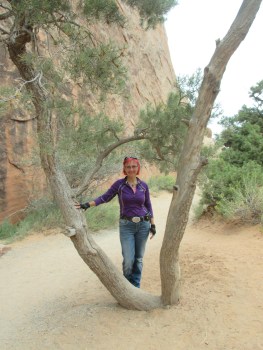 The vegetation is sparse but full of character 