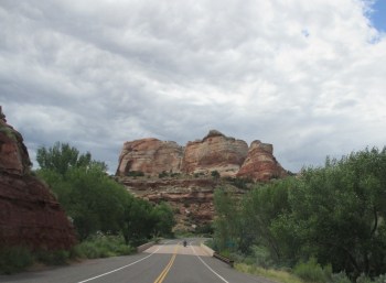 On the road in Capitol Reef National Park - if you are in Utah this is a must