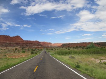 Riding through Capitol Reef National Park - simply amazing