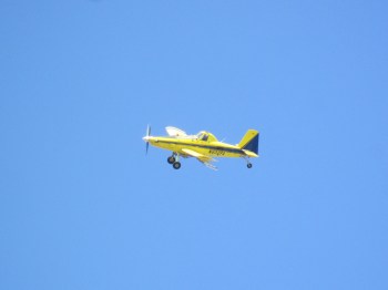 I saw this crop duster at work while stopped for a break